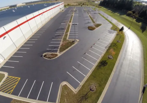 Professional line striping services